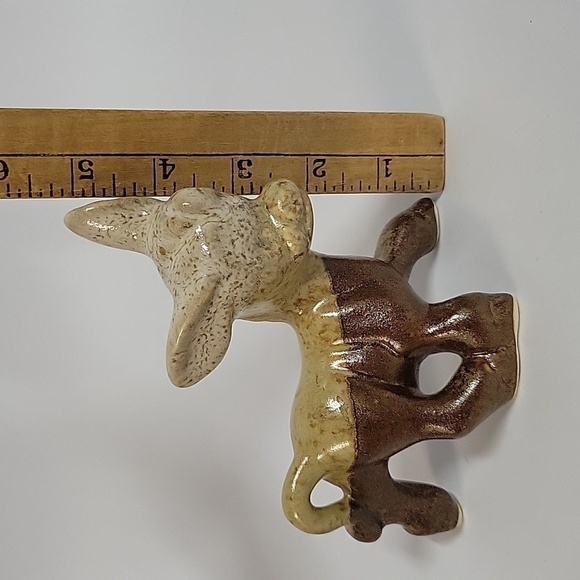 Glazed Pottery Donkey, Signed by Artist - Picture 8 of 8